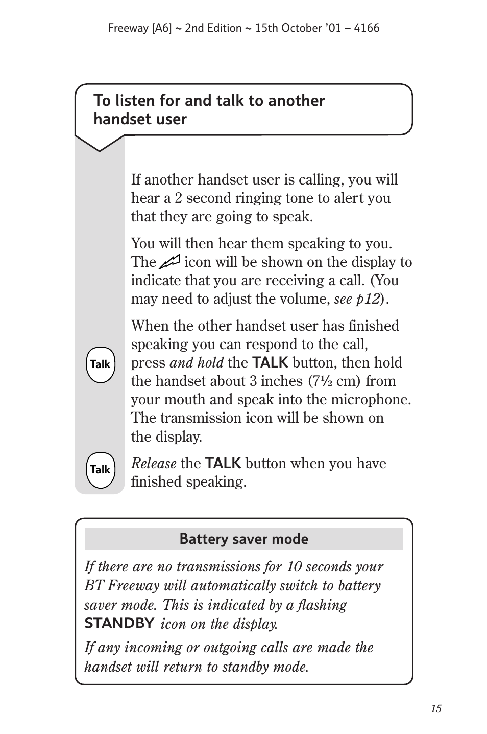 BT A6 User Manual | Page 15 / 22