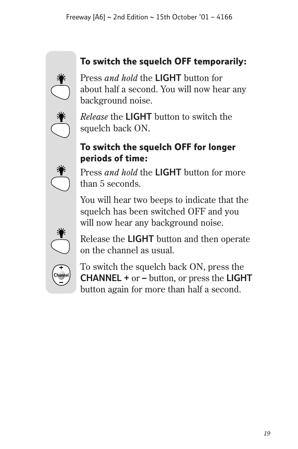 BT A6 User Manual | Page 19 / 22