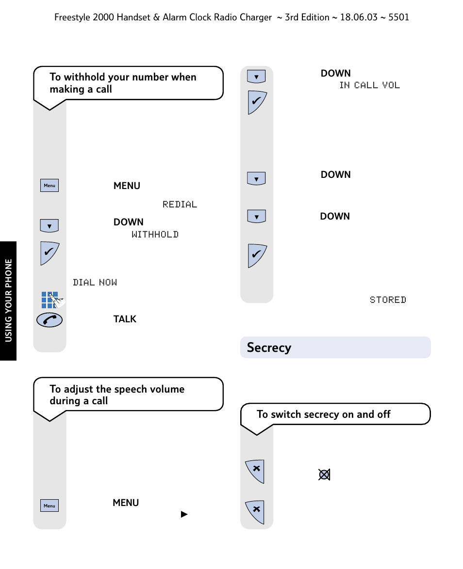 Secrecy | BT Freestyle 2000 User Manual | Page 16 / 37