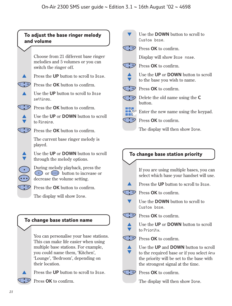 BT studio 2300 SMS User Manual | Page 22 / 43