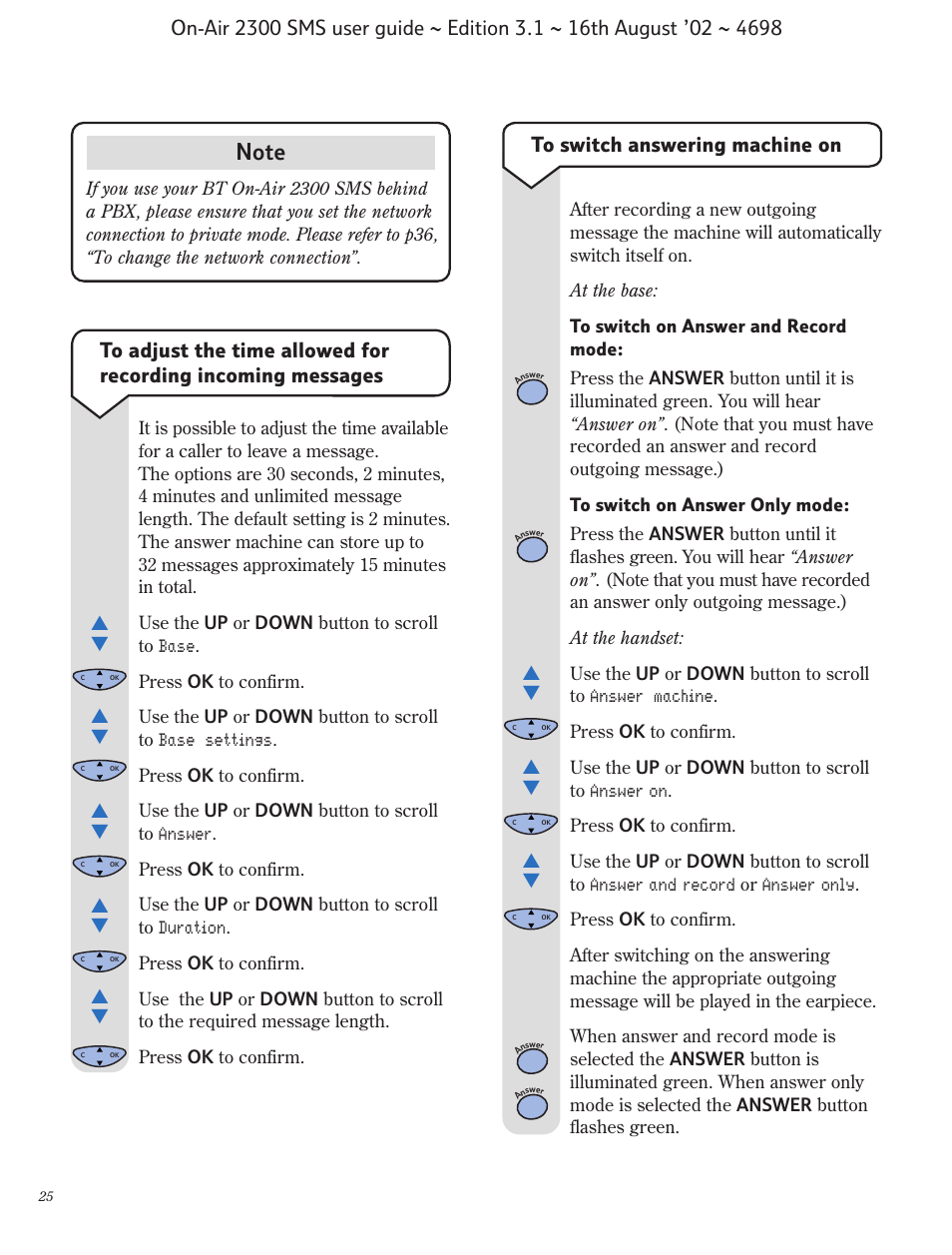 BT studio 2300 SMS User Manual | Page 26 / 43