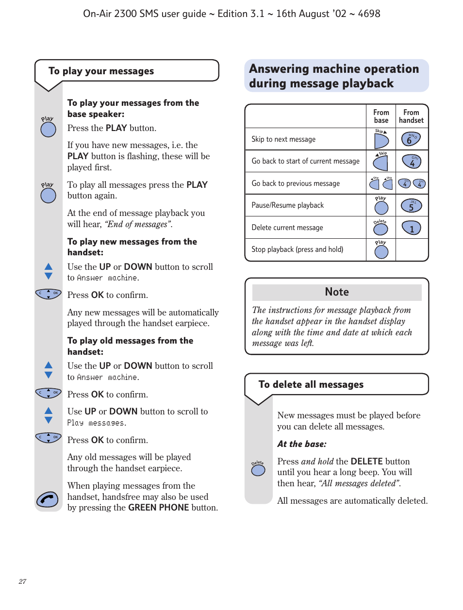 BT studio 2300 SMS User Manual | Page 28 / 43