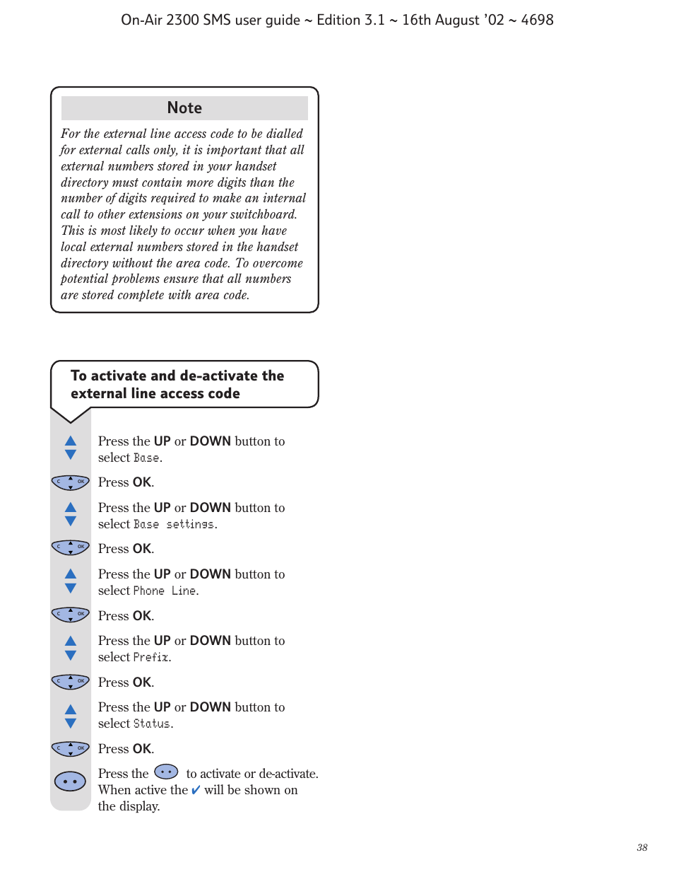 BT studio 2300 SMS User Manual | Page 39 / 43
