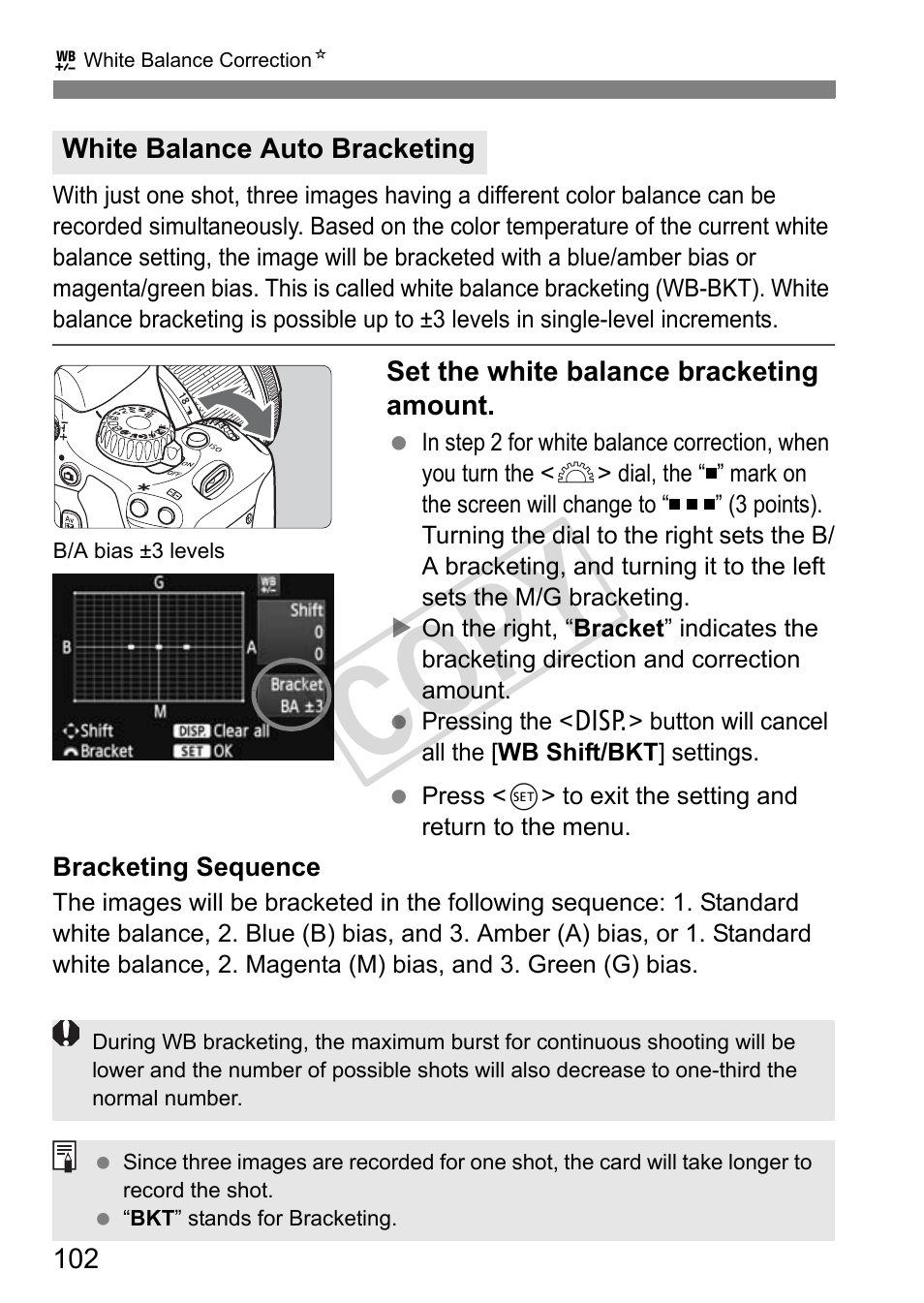 Cop y | Canon eos rebel T2i User Manual | Page 102 / 260