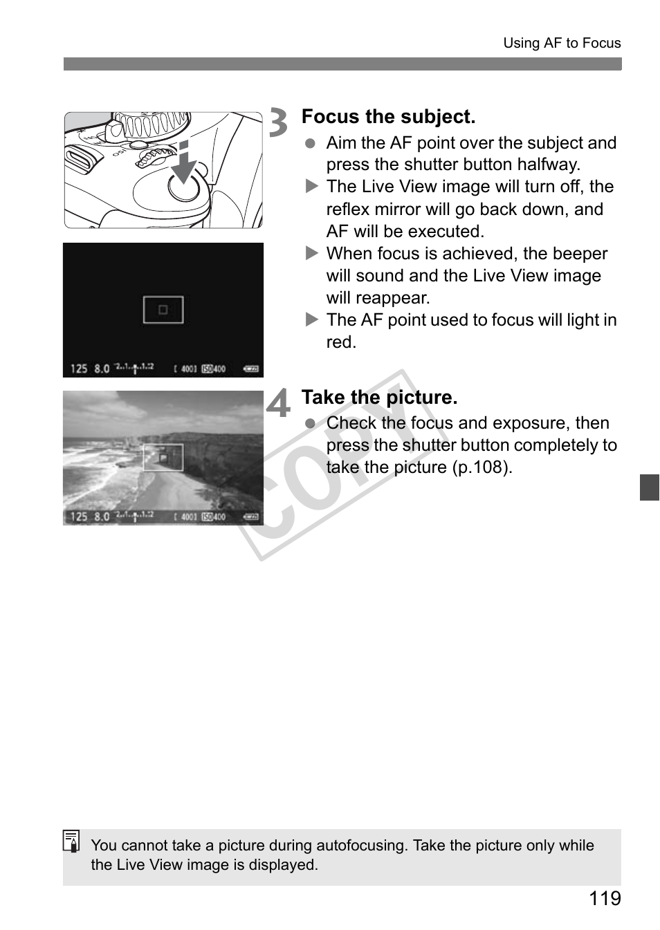 Cop y | Canon eos rebel T2i User Manual | Page 119 / 260