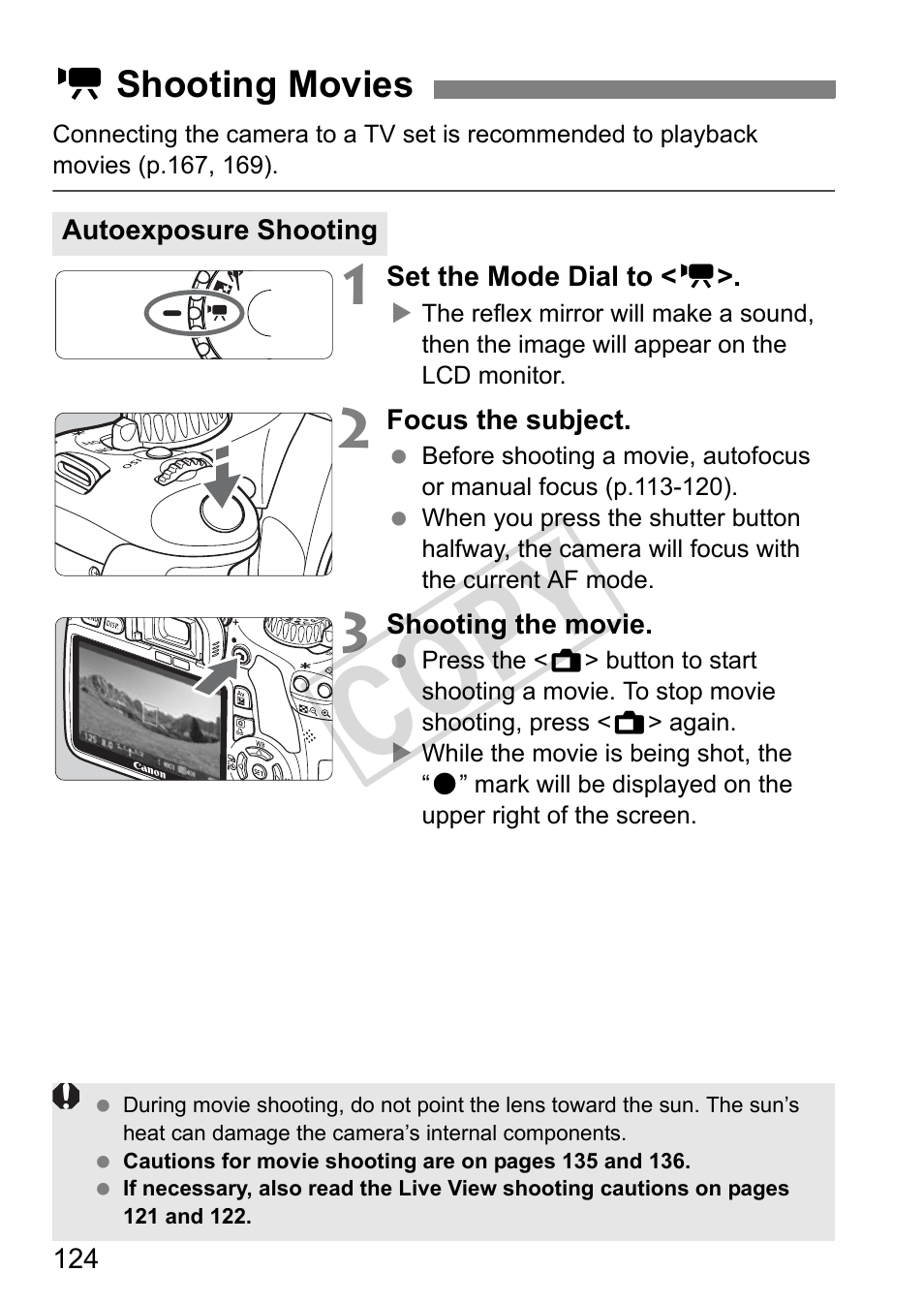 Cop y | Canon eos rebel T2i User Manual | Page 124 / 260