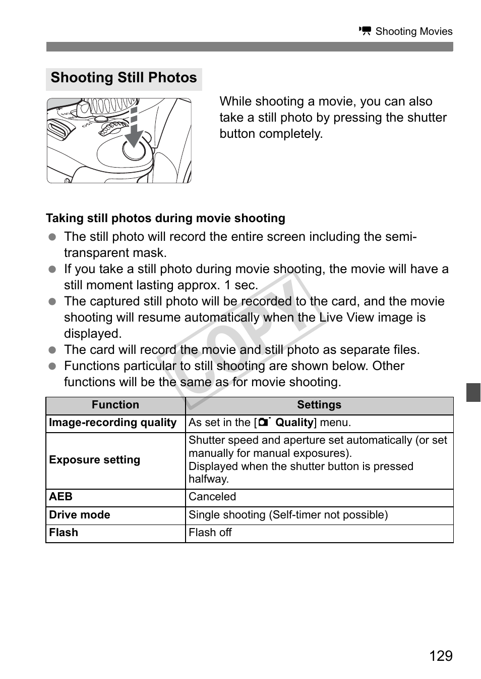 Cop y | Canon eos rebel T2i User Manual | Page 129 / 260
