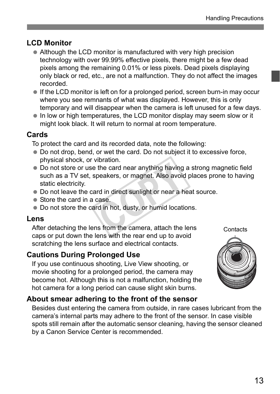Cop y | Canon eos rebel T2i User Manual | Page 13 / 260