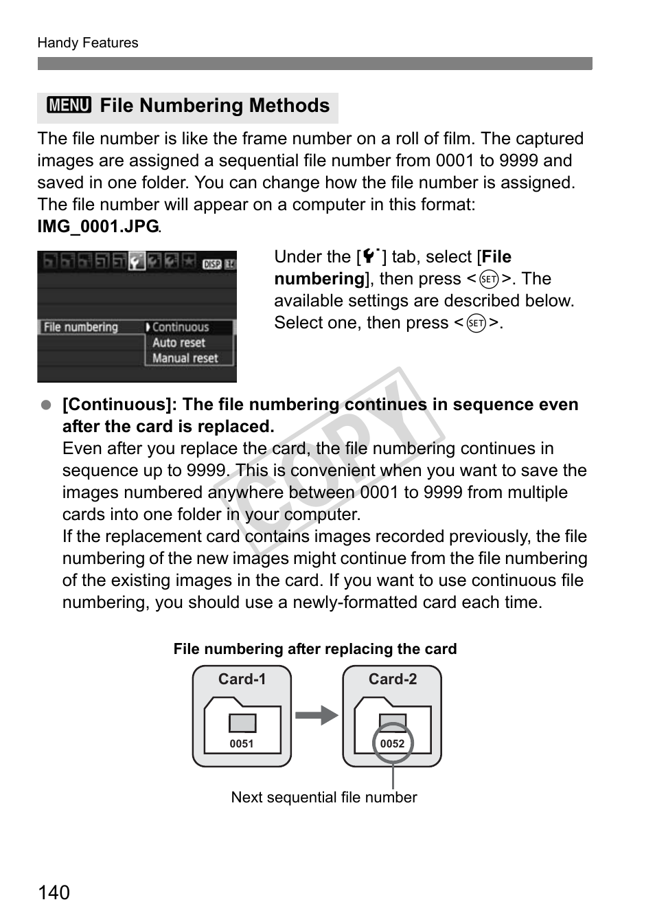 Cop y | Canon eos rebel T2i User Manual | Page 140 / 260