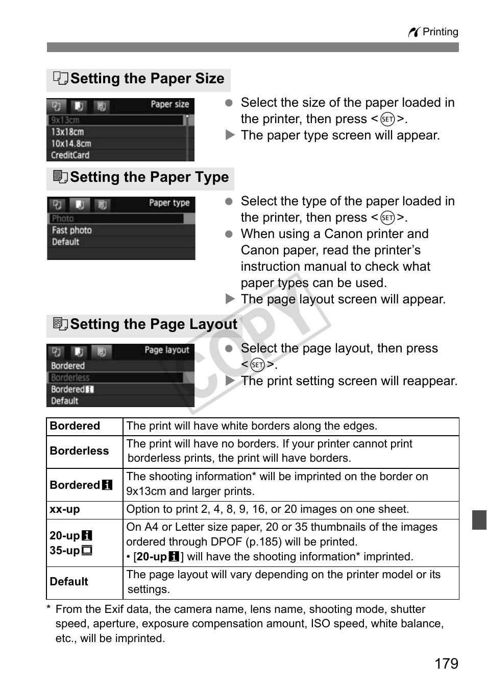 Cop y | Canon eos rebel T2i User Manual | Page 179 / 260