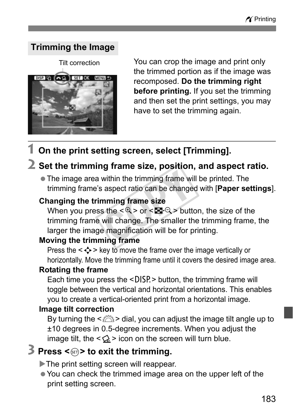 Cop y | Canon eos rebel T2i User Manual | Page 183 / 260