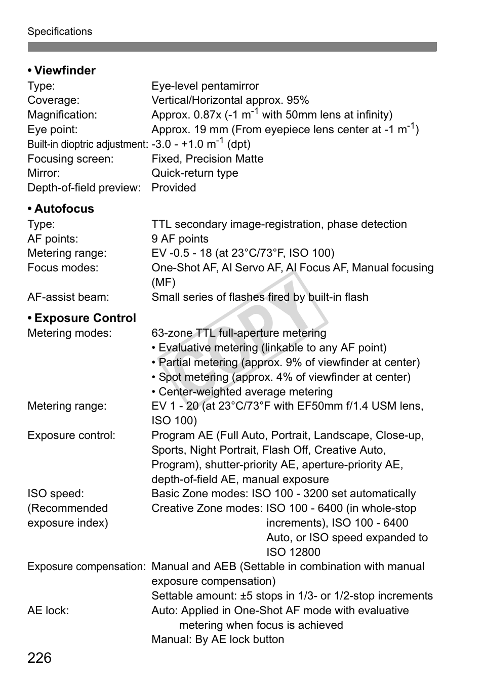 Cop y | Canon eos rebel T2i User Manual | Page 226 / 260