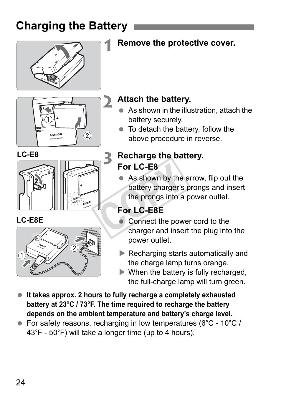 Cop y | Canon eos rebel T2i User Manual | Page 24 / 260