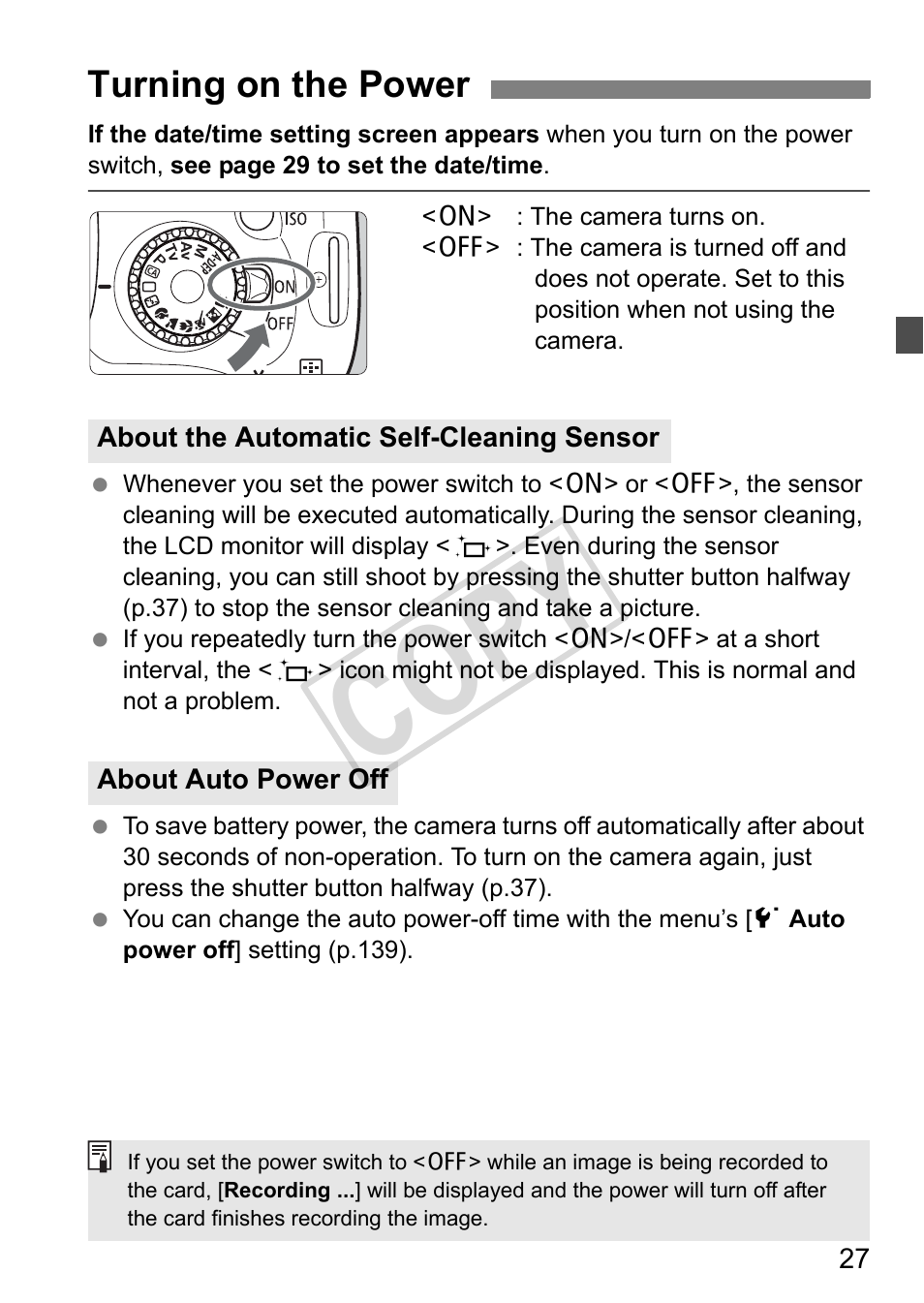 Cop y | Canon eos rebel T2i User Manual | Page 27 / 260