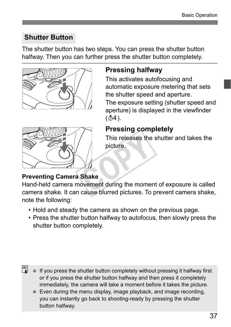 Cop y | Canon eos rebel T2i User Manual | Page 37 / 260