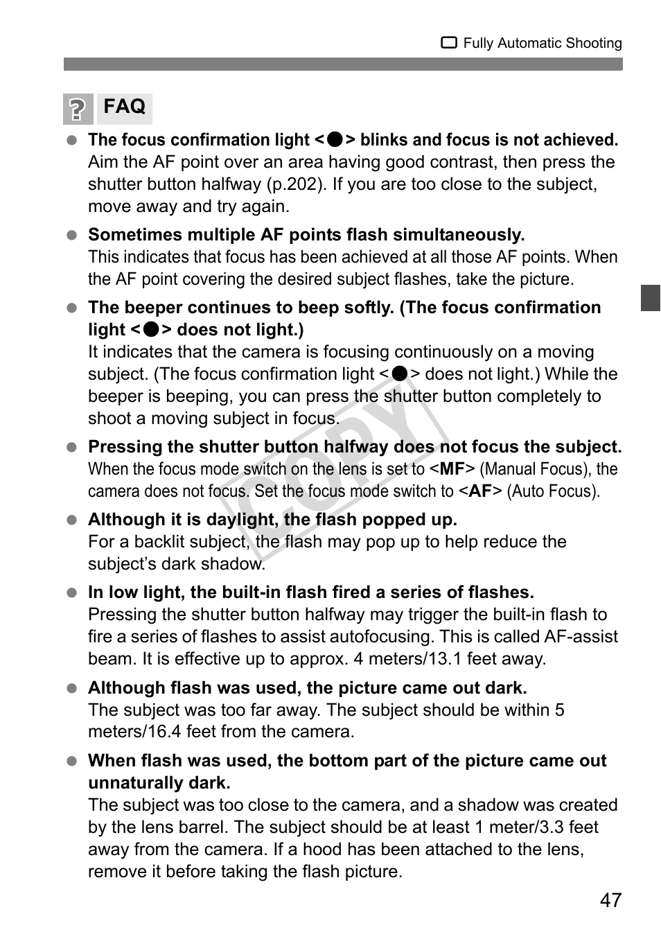 Cop y | Canon eos rebel T2i User Manual | Page 47 / 260