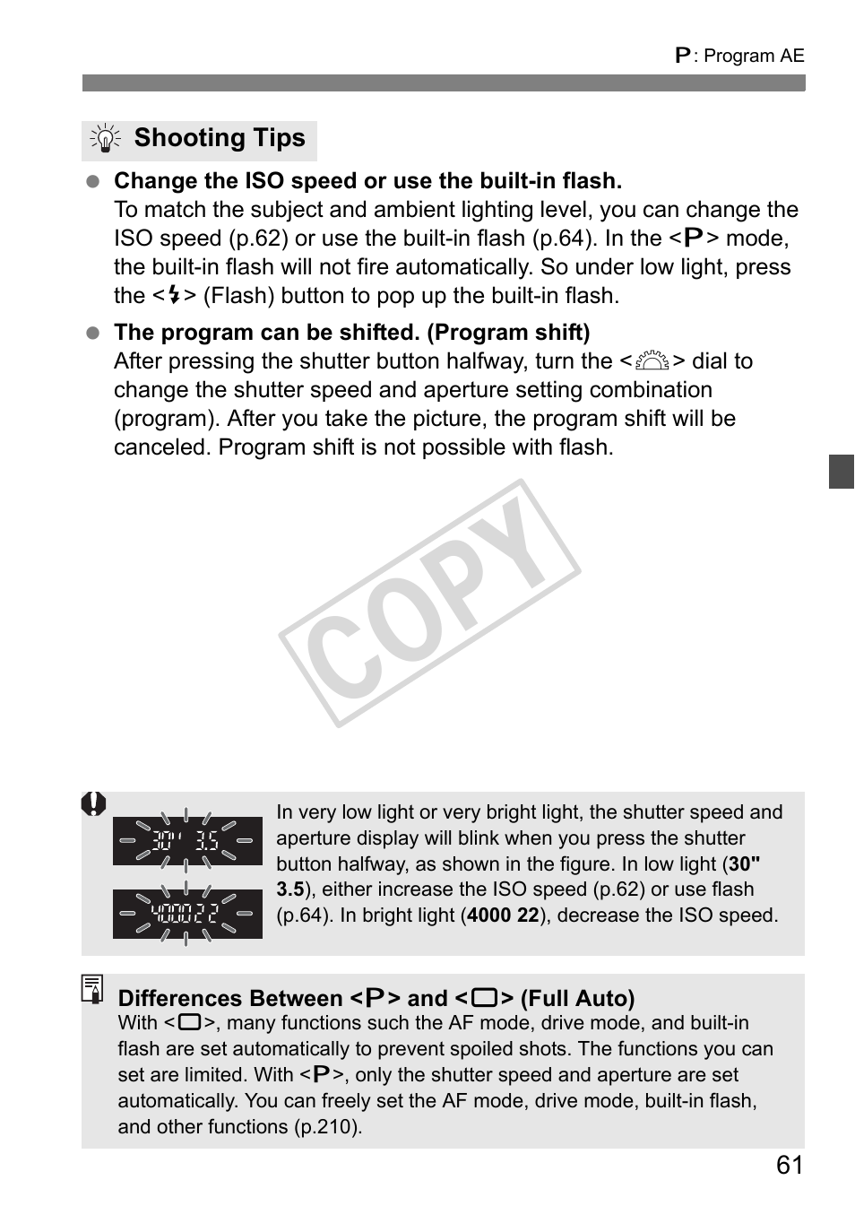 Cop y | Canon eos rebel T2i User Manual | Page 61 / 260