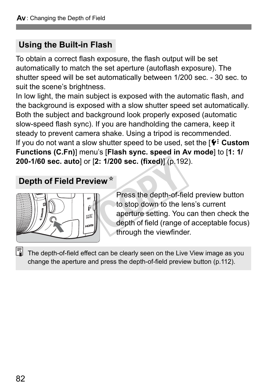 Cop y | Canon eos rebel T2i User Manual | Page 82 / 260