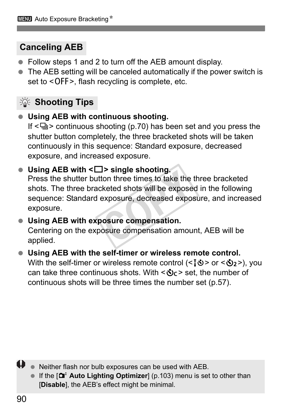 Cop y | Canon eos rebel T2i User Manual | Page 90 / 260