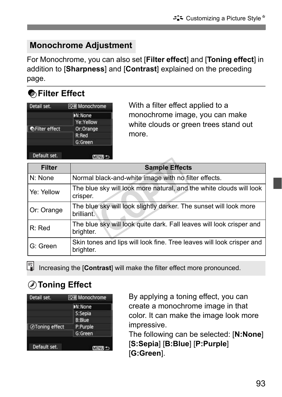 Cop y | Canon eos rebel T2i User Manual | Page 93 / 260