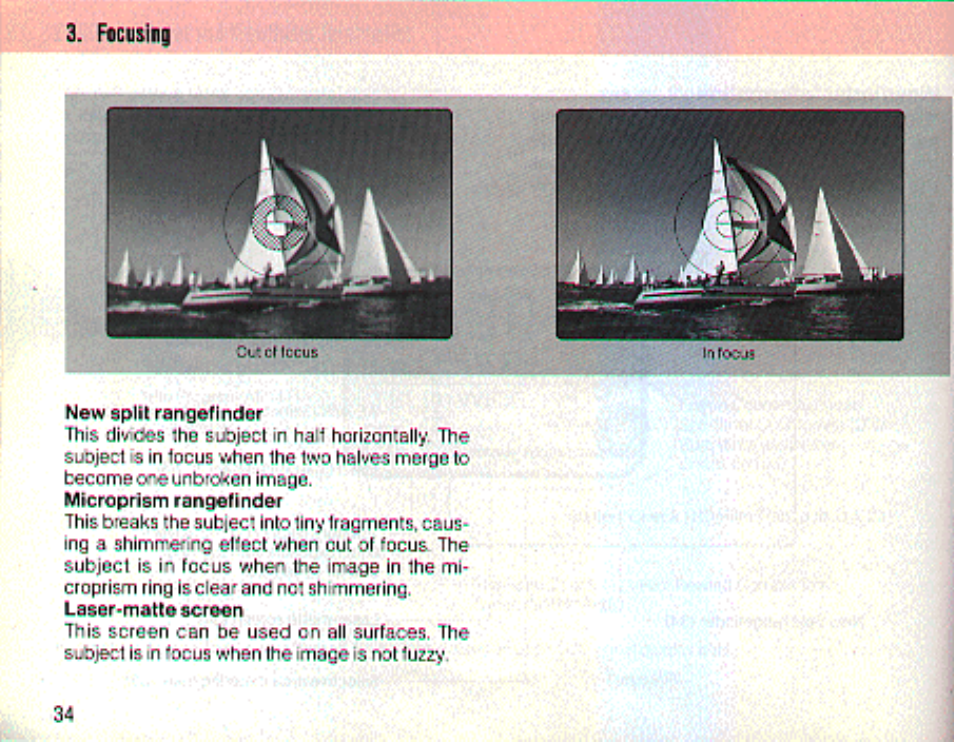 F«cuslng | Canon t70 User Manual | Page 34 / 77