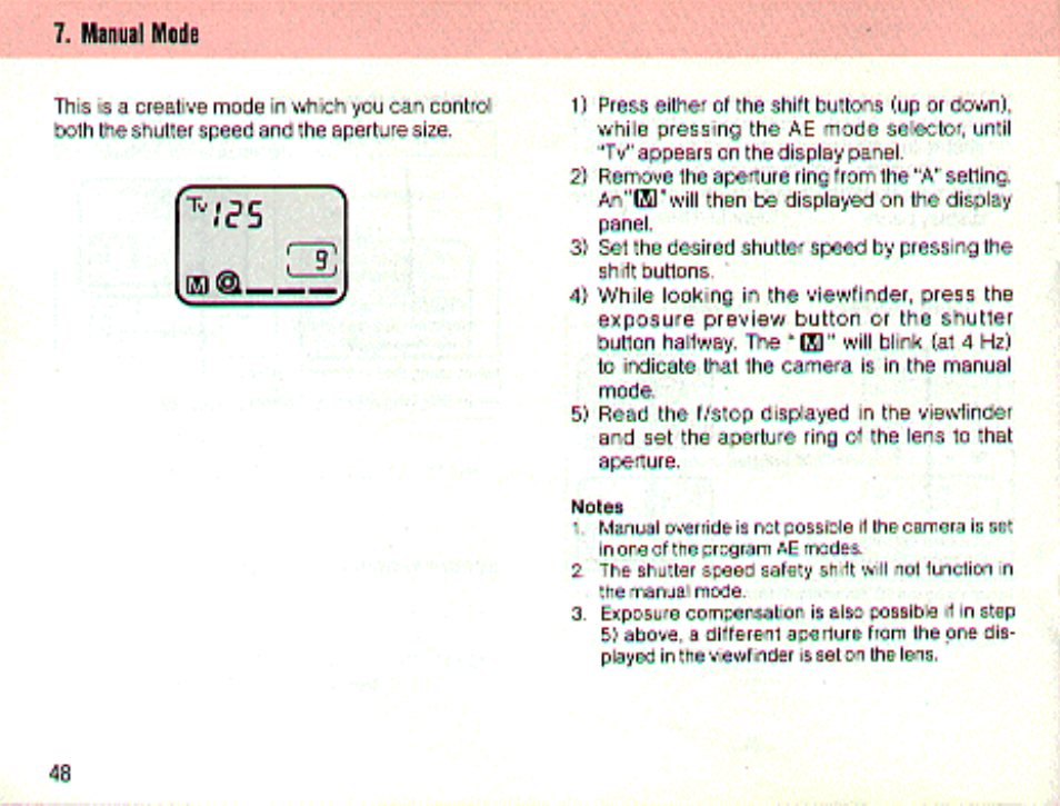 Manuil mods | Canon t70 User Manual | Page 48 / 77