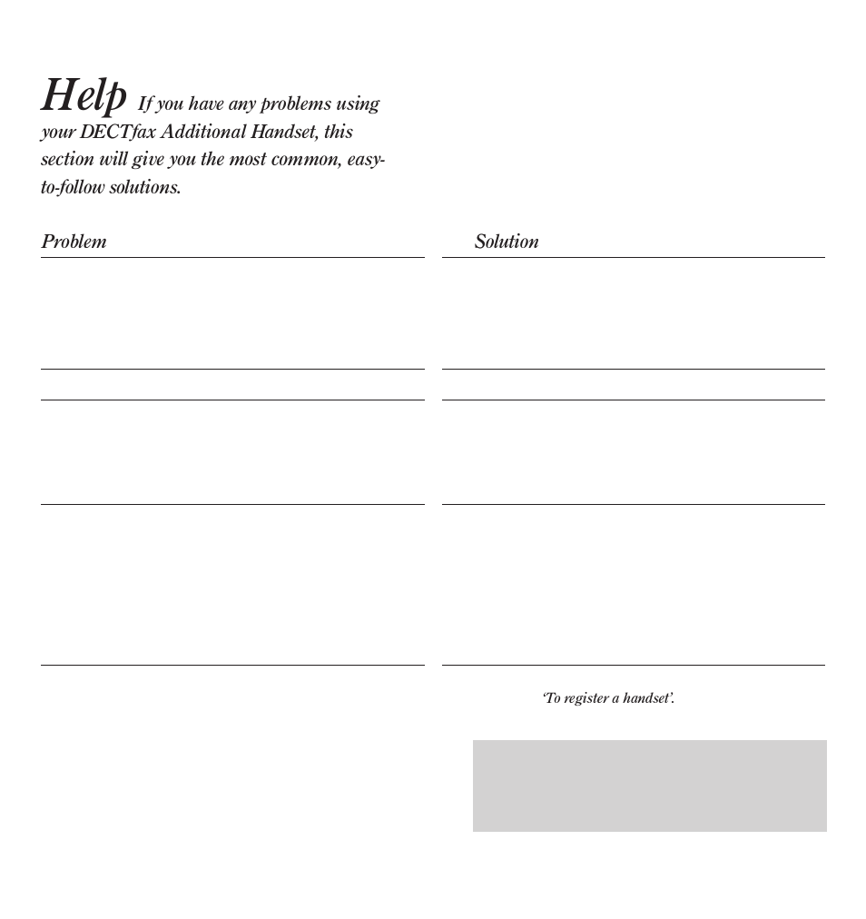 Help | BT DECTfax User Manual | Page 28 / 31