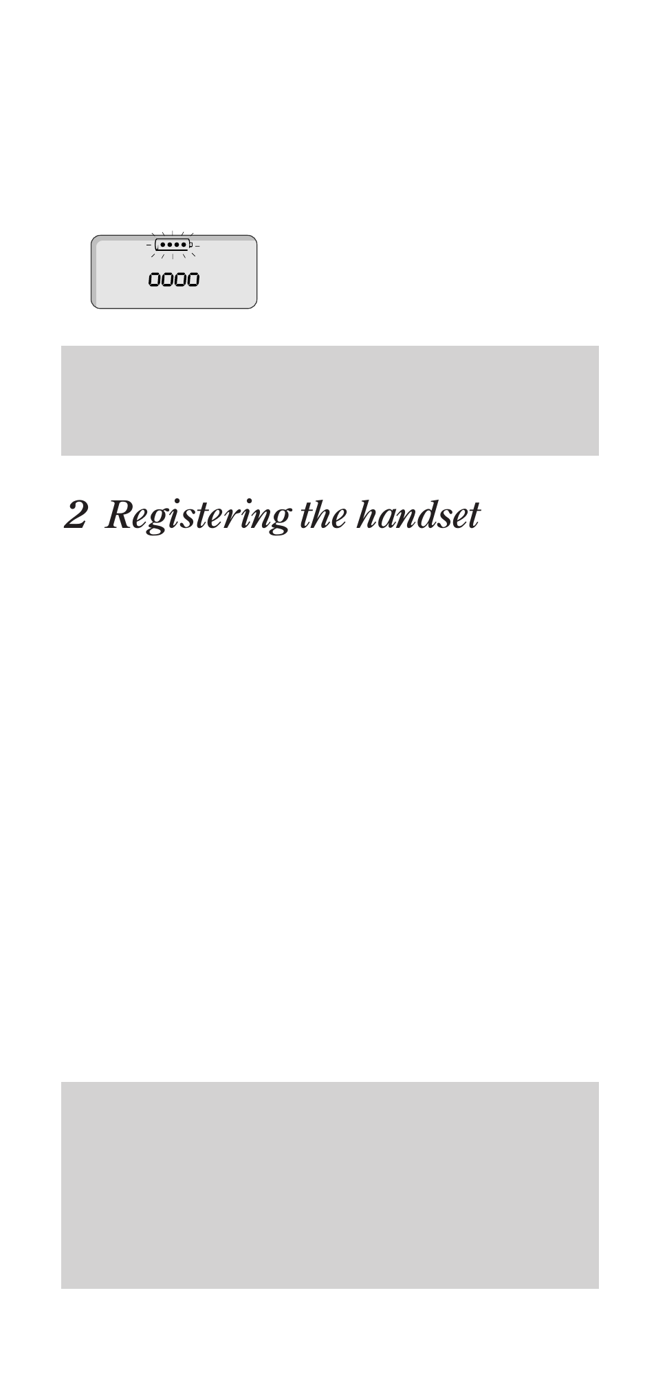 2 registering the handset | BT DECTfax User Manual | Page 7 / 31