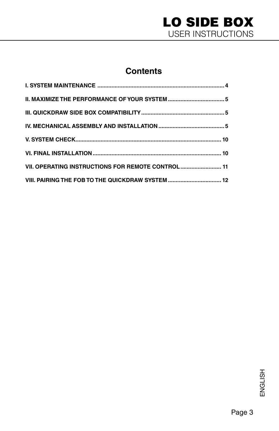 WEATHER GUARD Model QDKSBP01 Quick Draw Kit, Lo-Side, Passenger Side User Manual | Page 3 / 16