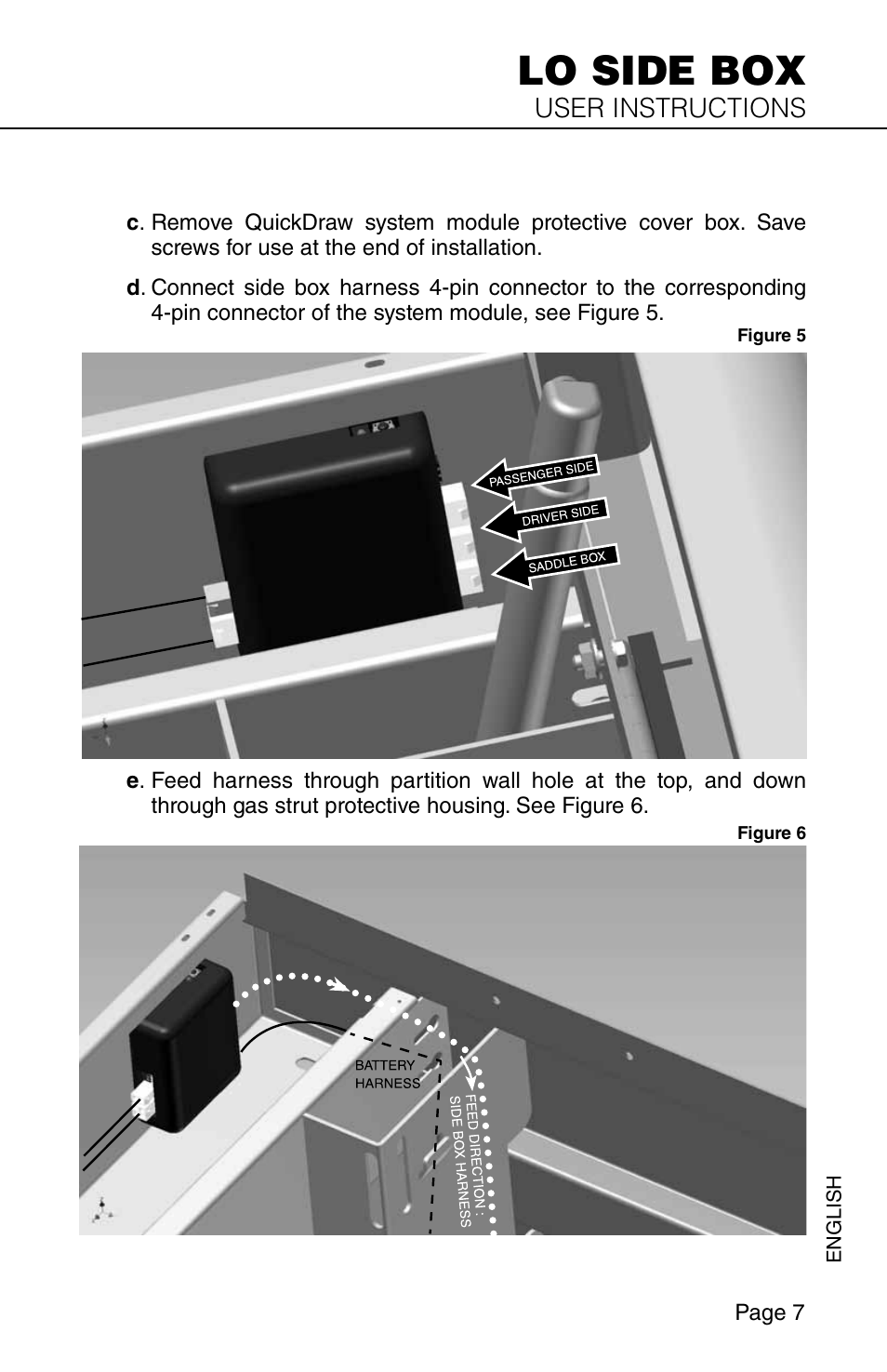 Lo side box | WEATHER GUARD Model QDKSBP01 Quick Draw Kit, Lo-Side, Passenger Side User Manual | Page 7 / 16