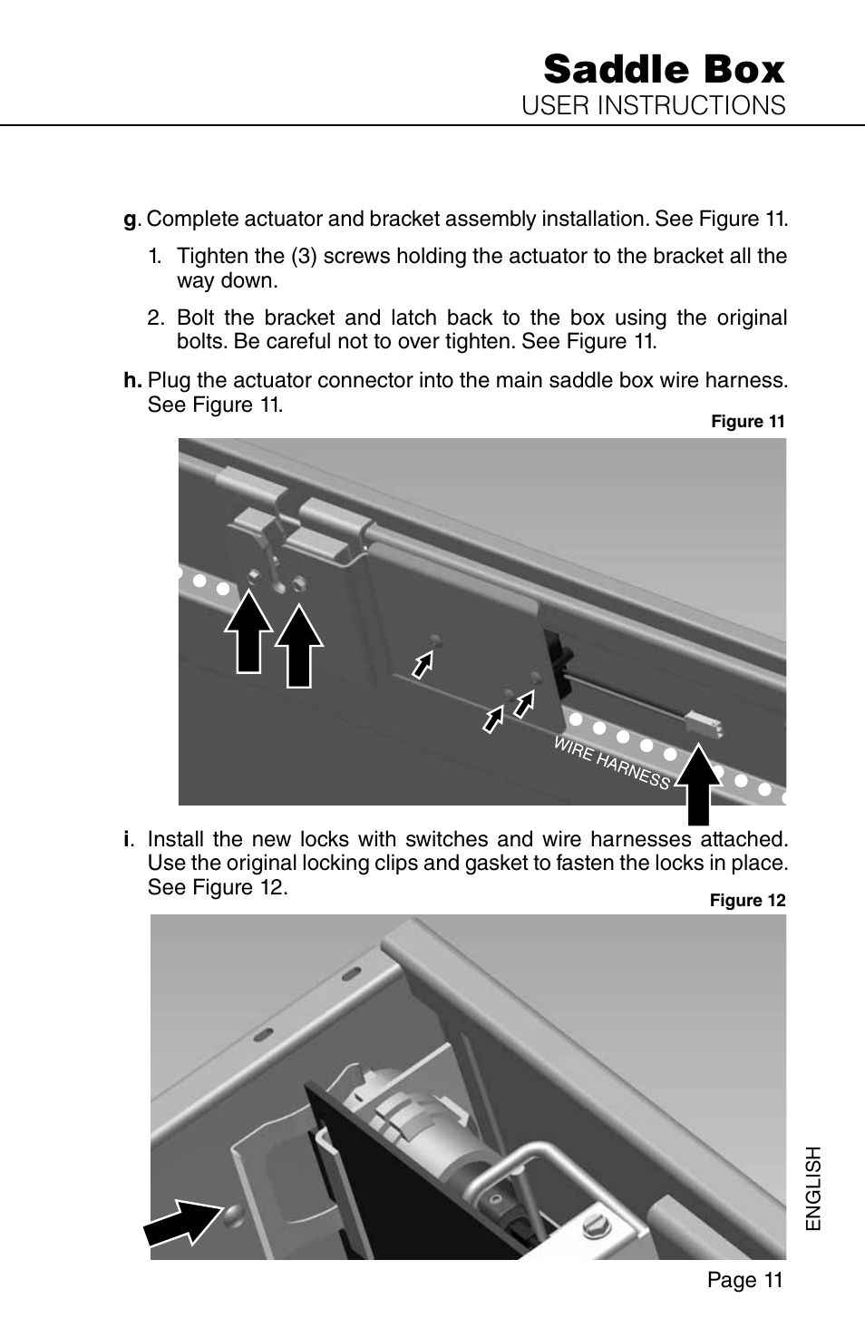 Saddle box | WEATHER GUARD Model QDSKSA01 Quick Draw Kit, Saddle Box User Manual | Page 11 / 24