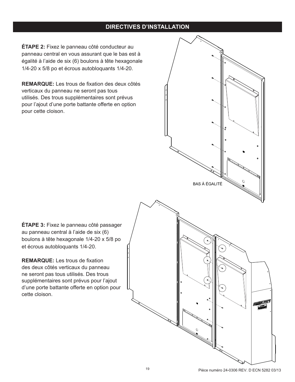 WEATHER GUARD Model 96102-3-01 Screen Bulkhead, Full-Size, Ford, GM User Manual | Page 19 / 24