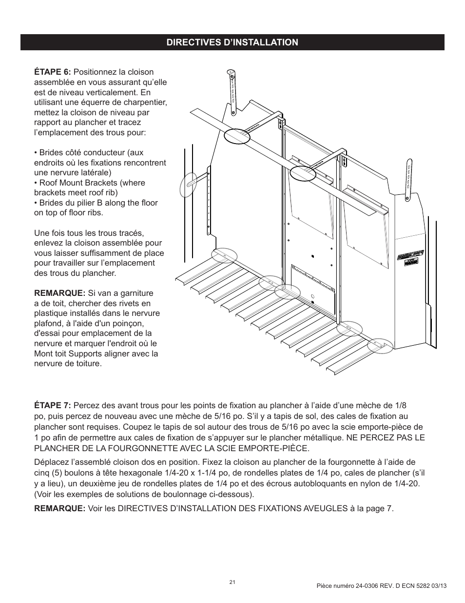 WEATHER GUARD Model 96102-3-01 Screen Bulkhead, Full-Size, Ford, GM User Manual | Page 21 / 24