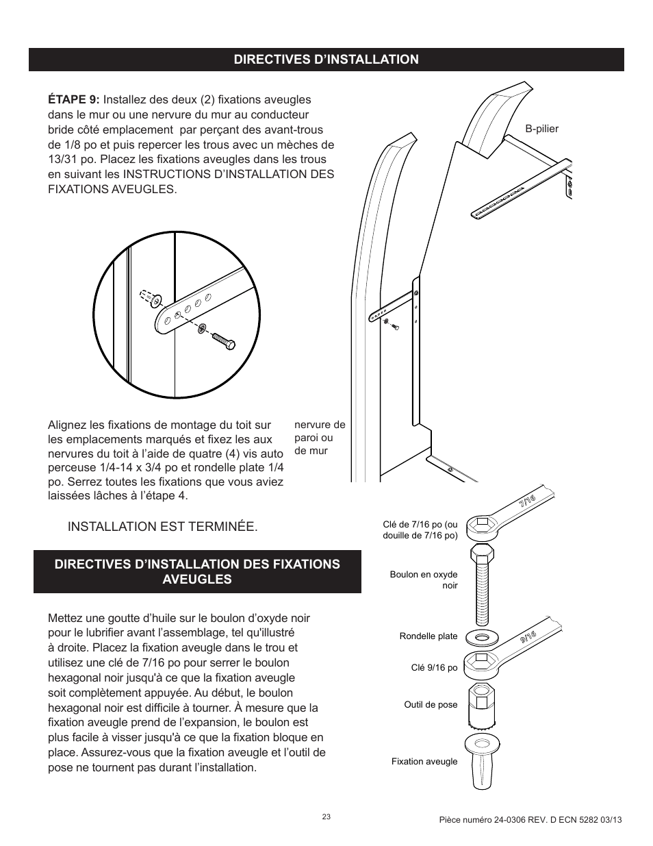 WEATHER GUARD Model 96102-3-01 Screen Bulkhead, Full-Size, Ford, GM User Manual | Page 23 / 24