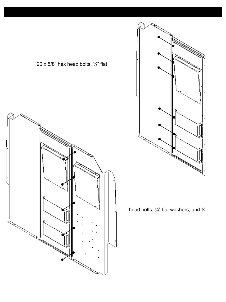Assembly instructions | WEATHER GUARD Model 96142-3-01 Screen Bulkhead, Steel, Standard/High-Roof, RAM ProMaster User Manual | Page 3 / 7