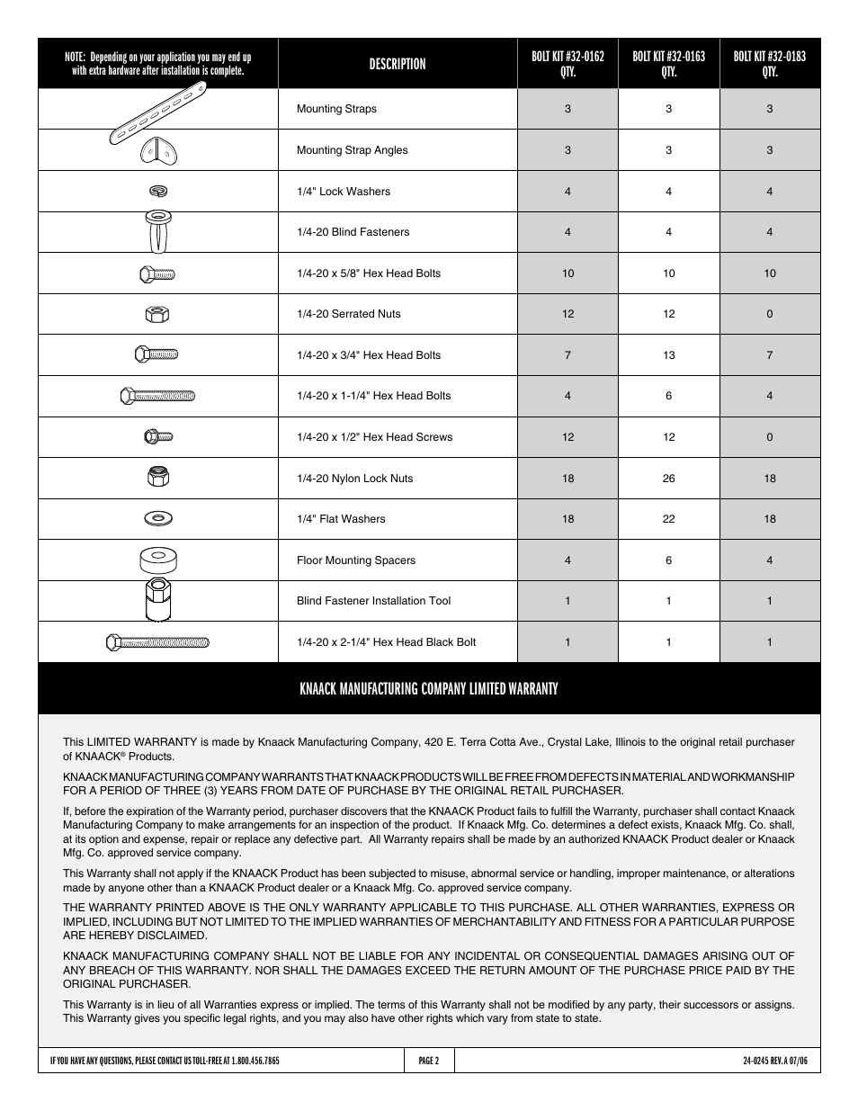 Knaack manufacturing company limited warranty, Description | WEATHER GUARD Model 8395-3-01 Jumbo Shelf, 59-1/2 in x 69-1/4 in x 24 in User Manual | Page 2 / 6