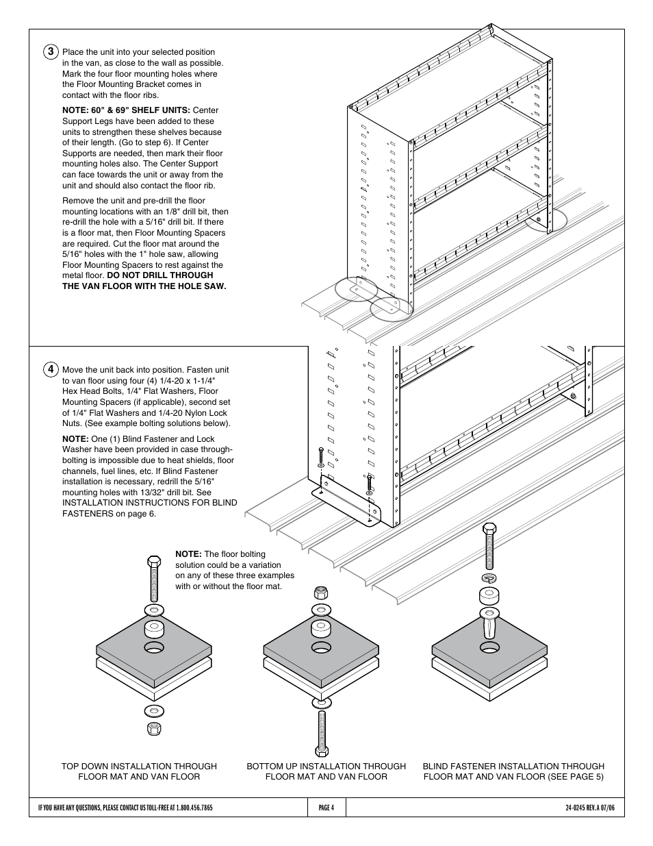 WEATHER GUARD Model 8395-3-01 Jumbo Shelf, 59-1/2 in x 69-1/4 in x 24 in User Manual | Page 4 / 6