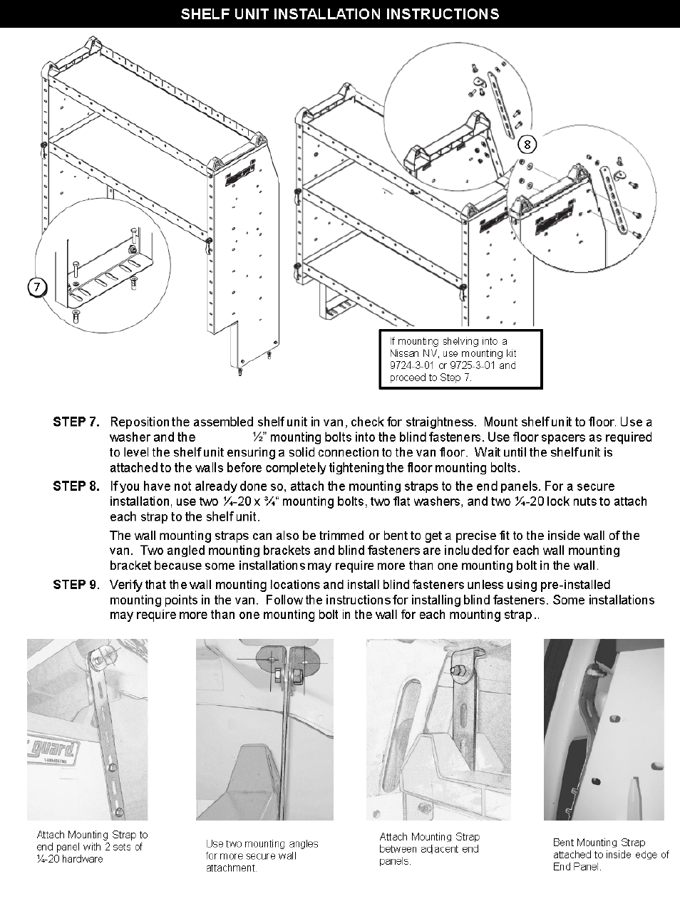 WEATHER GUARD Model 9395-3-02 Secure Storage Shelf Unit, 5 Drawer, 62 in x 42 in x 16 in User Manual | Page 6 / 8