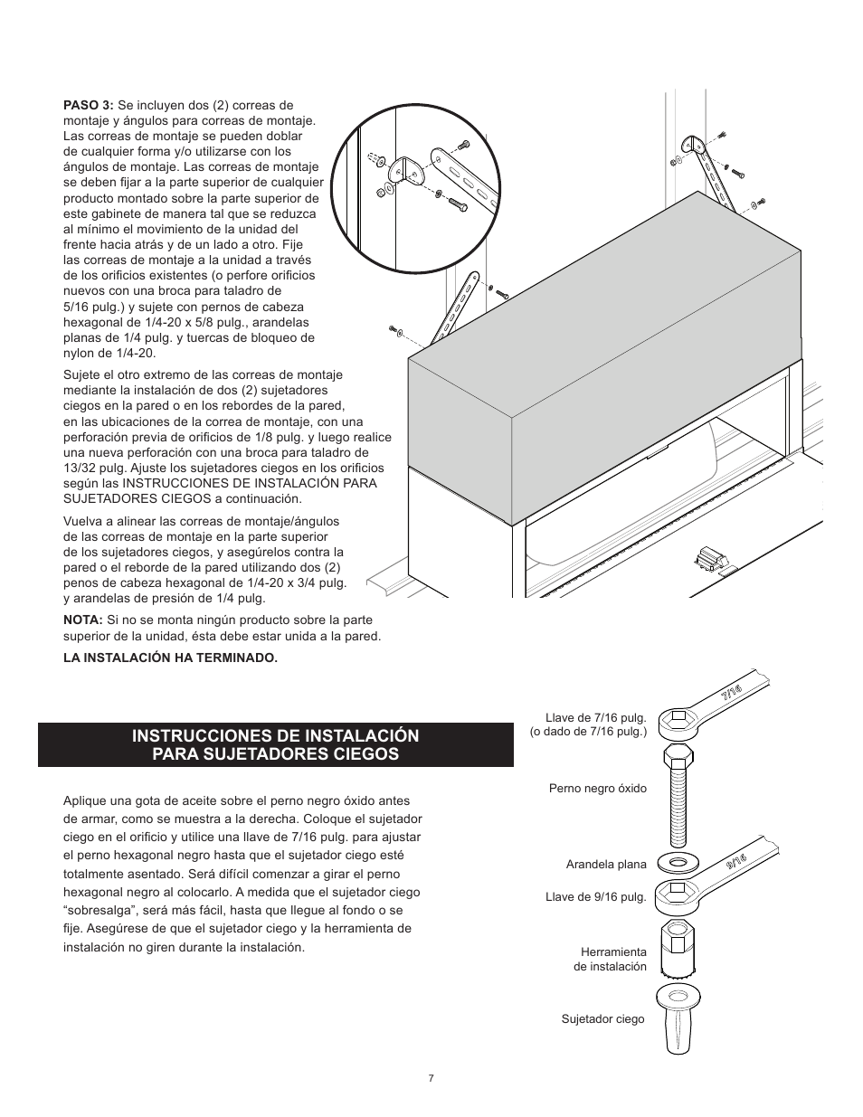 WEATHER GUARD Model 9444-3-01 Wheel Well Cabinet, 15 in x 42 in x 14 in User Manual | Page 7 / 12