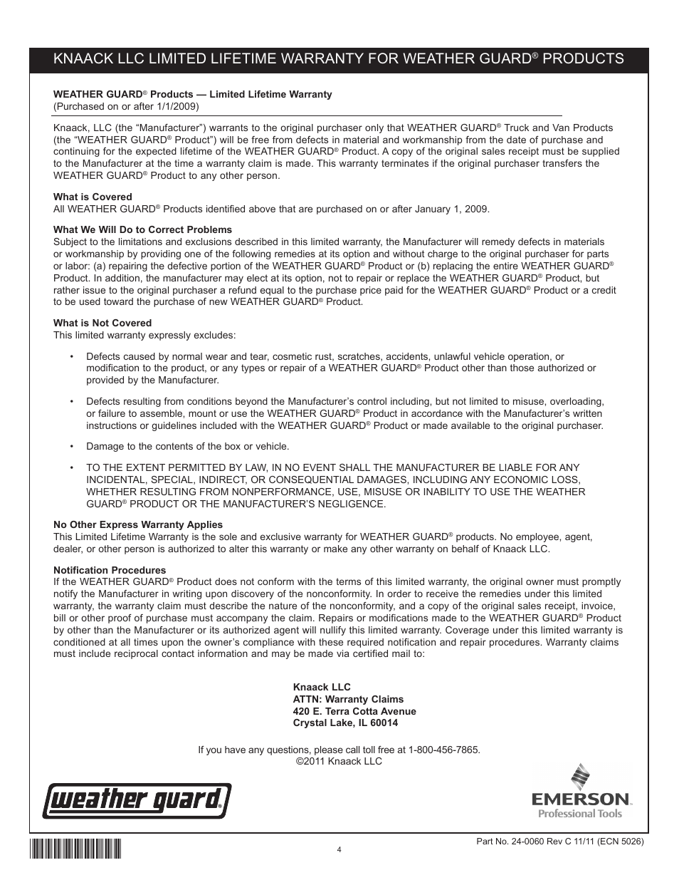 Products | WEATHER GUARD Model 8316-3 CATV Cabinet, 4 Shelf, 21 in x 20 in x 14 in User Manual | Page 4 / 4