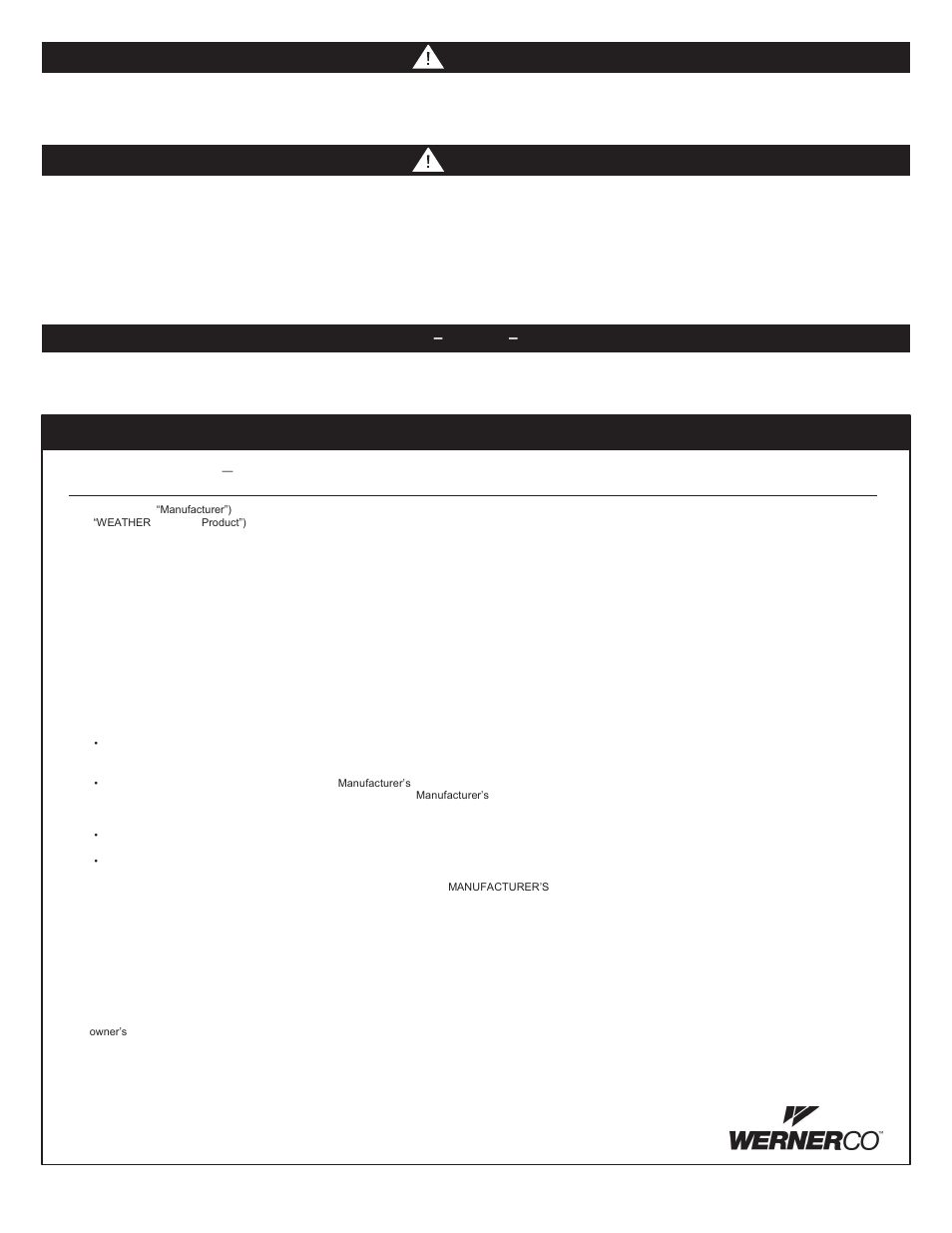 Products, Danger, Warning | Notice | WEATHER GUARD Model 9010-3-01 Cab Command Center, 7-1/2 in User Manual | Page 3 / 3