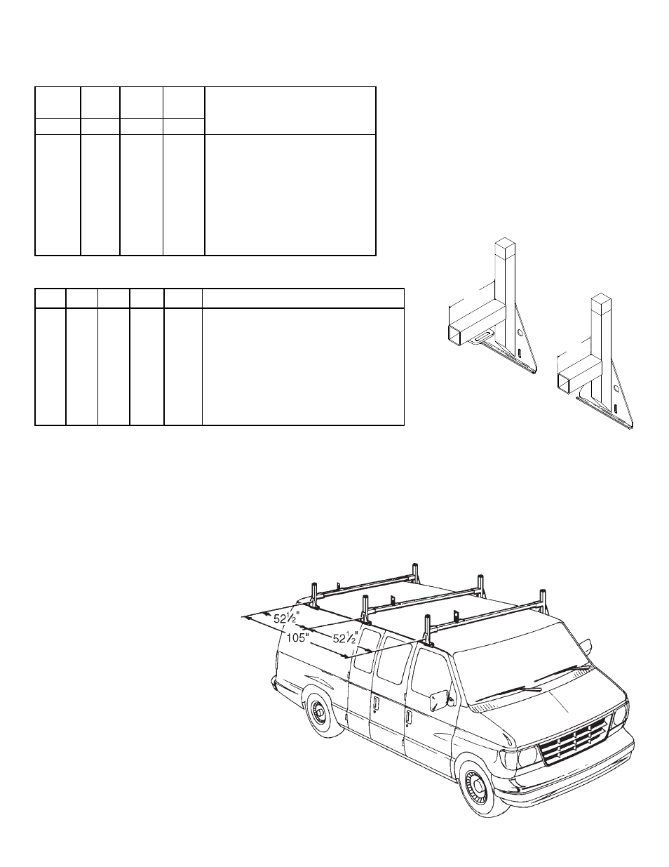 WEATHER GUARD Model 229-3 All-Purpose Rack, Aluminum, Full-Size, 3 Cross Member User Manual | Page 2 / 4