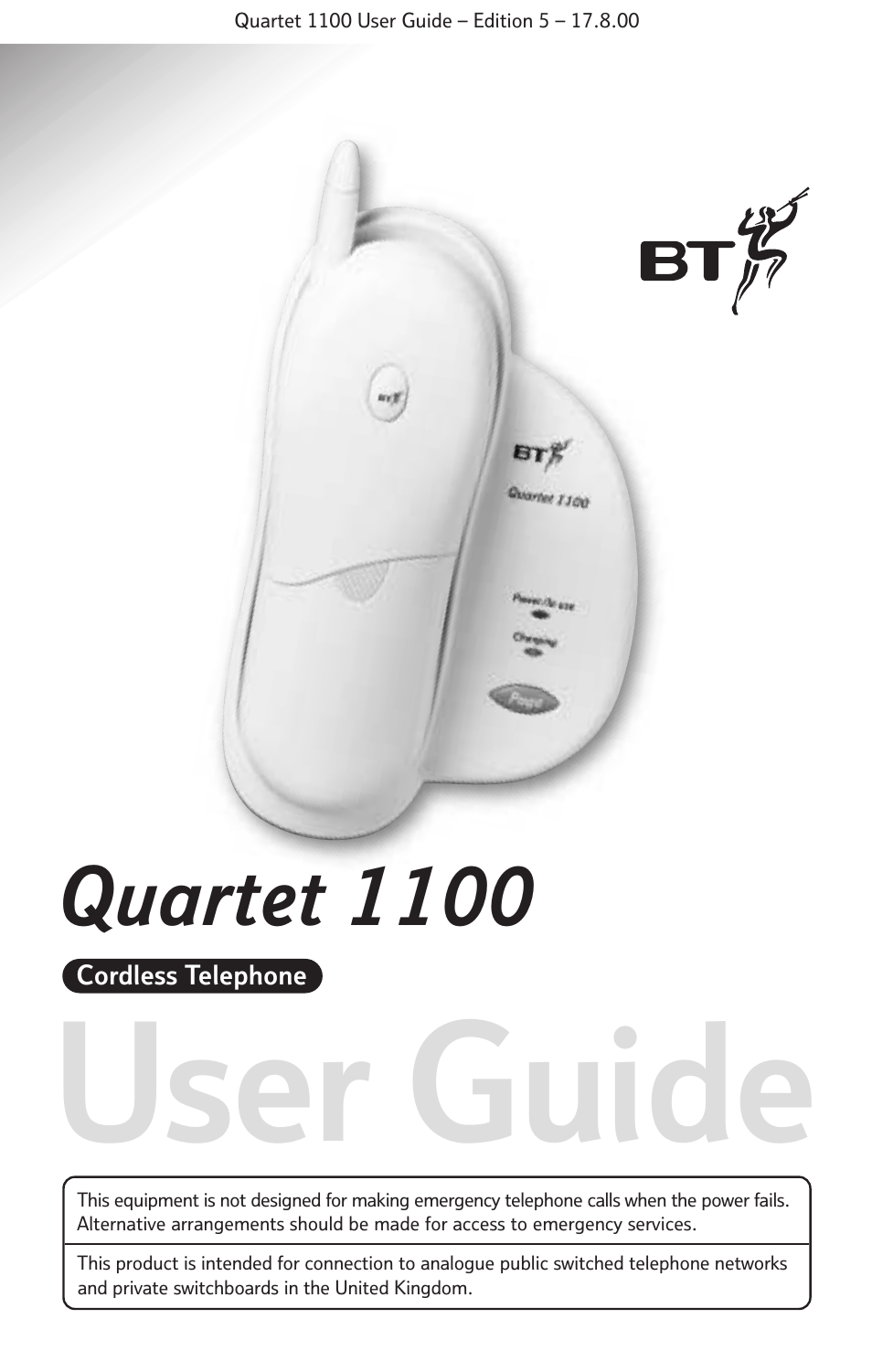 BT 1100 User Manual | 32 pages