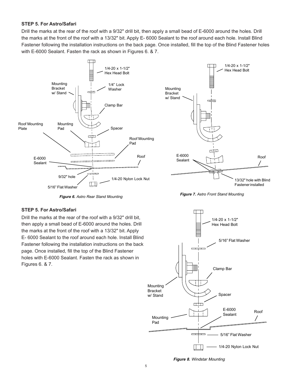 WEATHER GUARD Model 222-3 Accessory Cross Member, Minivan User Manual | Page 5 / 7