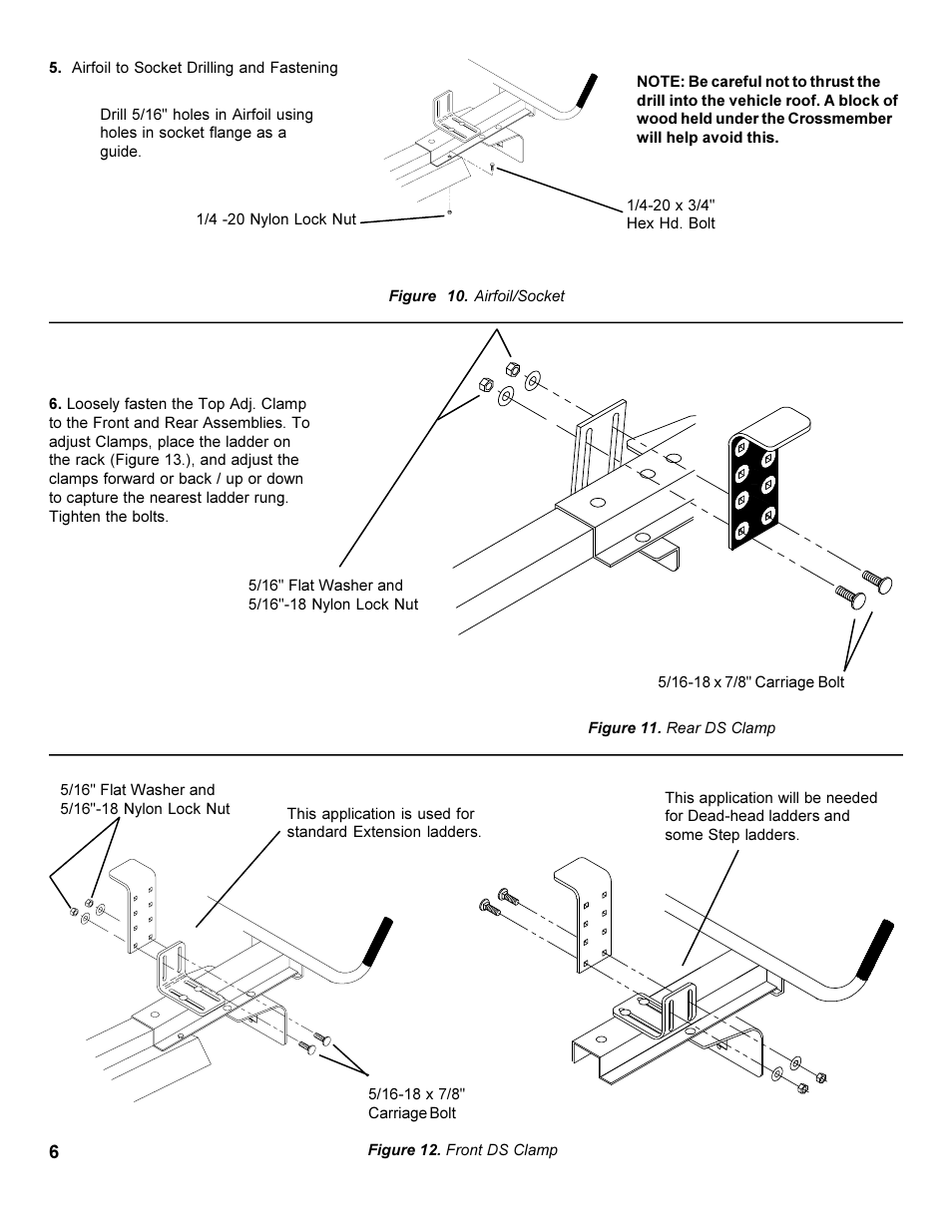 WEATHER GUARD Model 236-3-01 Quick Clamp Rack, Full-Size, Curb Side User Manual | Page 6 / 8