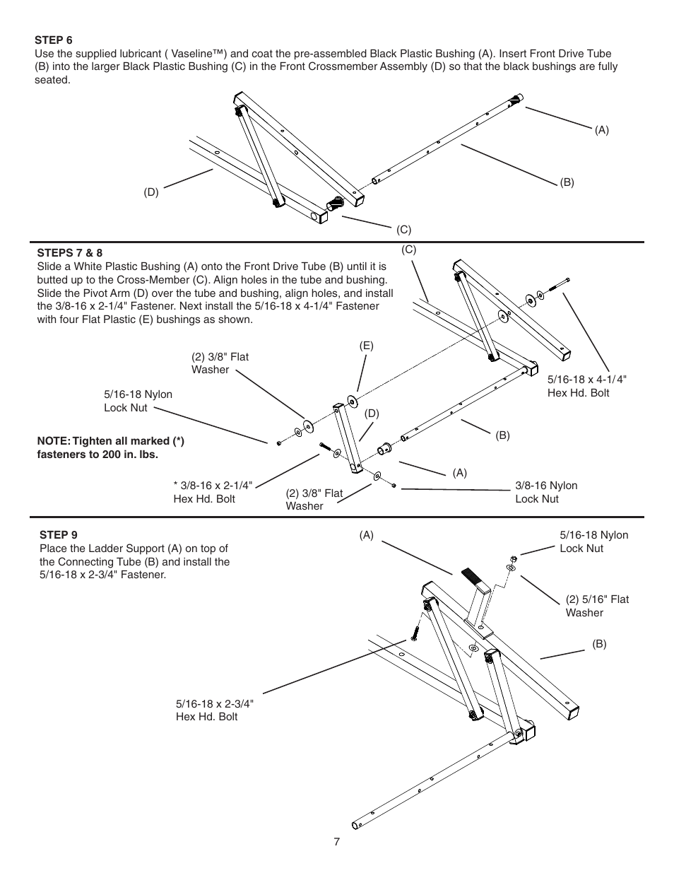 WEATHER GUARD Model 252-3-02 EZ-GLIDE® System, Full-Size, GM User Manual | Page 7 / 15