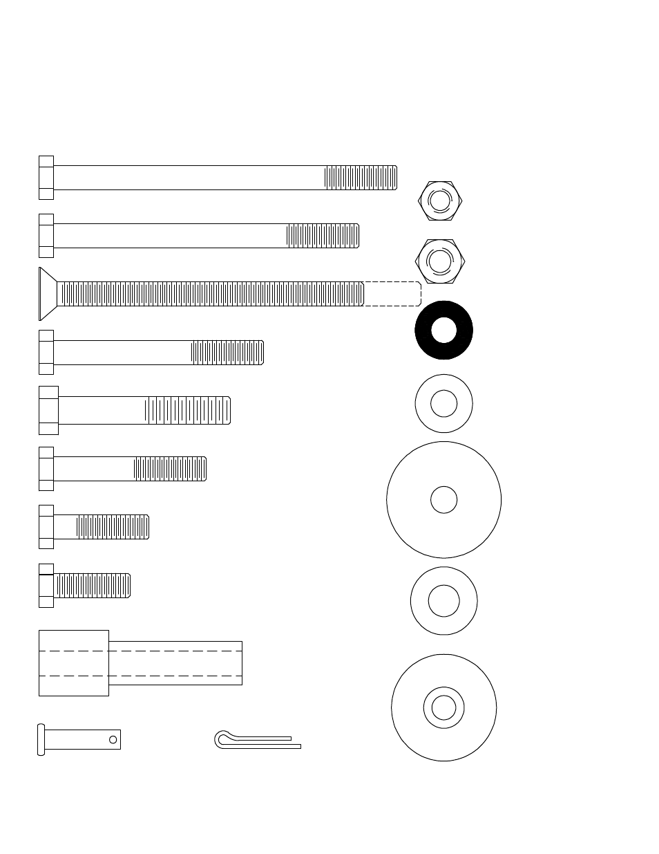 Fastener chart | WEATHER GUARD Model 253 EZ-GLIDE® System, Compact User Manual | Page 3 / 17