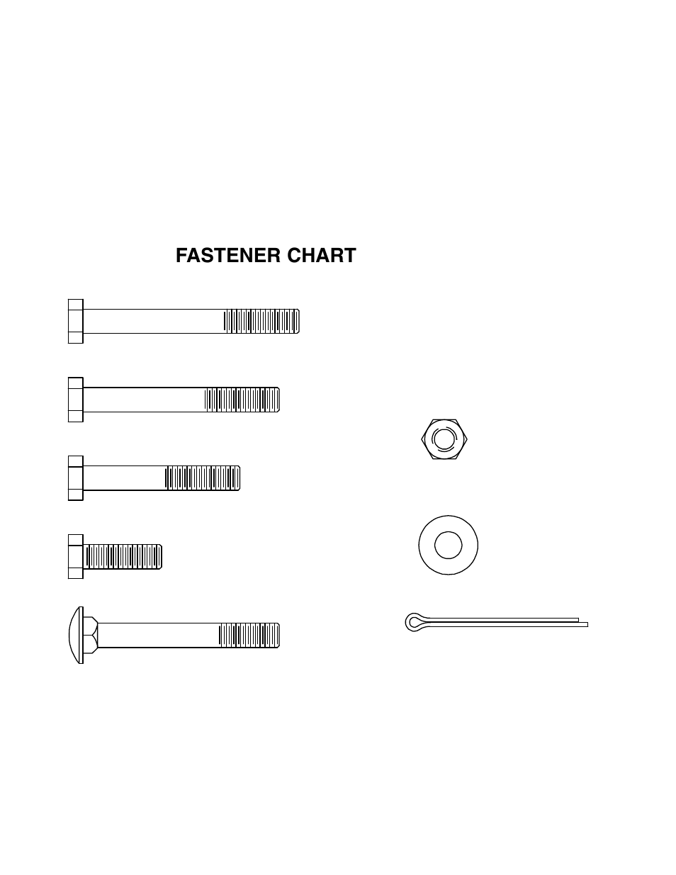 Fastener chart | WEATHER GUARD Model 254 EZ-GLIDE® Clamp Kit, Universal, Driver Side User Manual | Page 3 / 8
