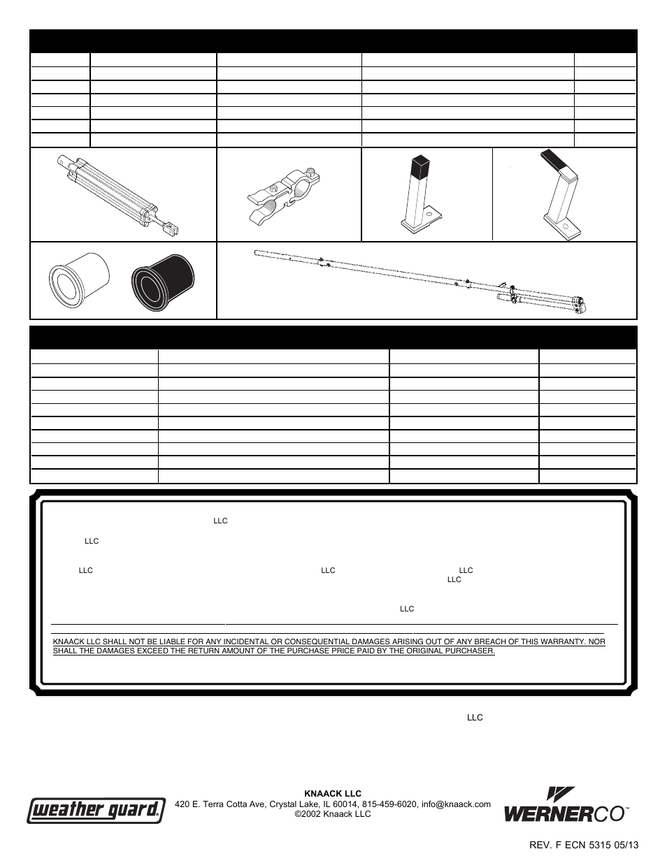 WEATHER GUARD Model 255 EZ-GLIDE® Drop Down Kit, Full, Driver Side User Manual | Page 12 / 12