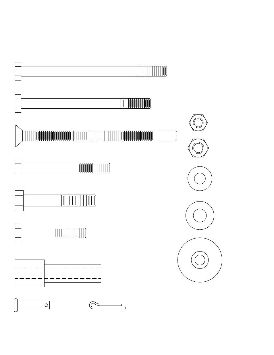 Fastener chart | WEATHER GUARD Model 255 EZ-GLIDE® Drop Down Kit, Full, Driver Side User Manual | Page 3 / 12